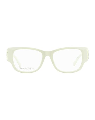 Swarovski Rectangular Sk5473 Eyeglasses Woman Eyeglass Frame White Size 54 Acetate