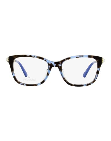 Swarovski Rectangular Sk5350 Eyeglasses Woman Eyeglass Frame Brown Size 49 Acetate, Metal