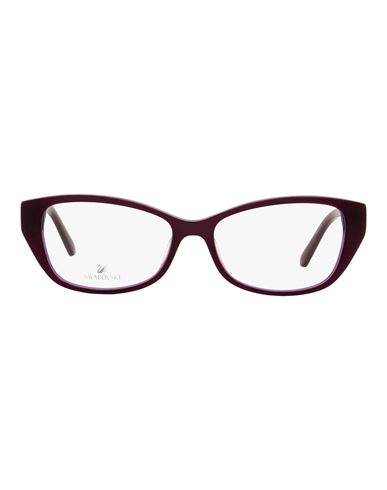 Swarovski Rectangular Sk5391 Eyeglasses Woman Eyeglass Frame Purple Size 53 Acetate