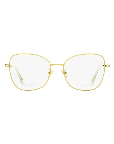 Jimmy Choo Square Jc286g Eyeglasses Woman Eyeglass Frame Gold Size 55 Metal