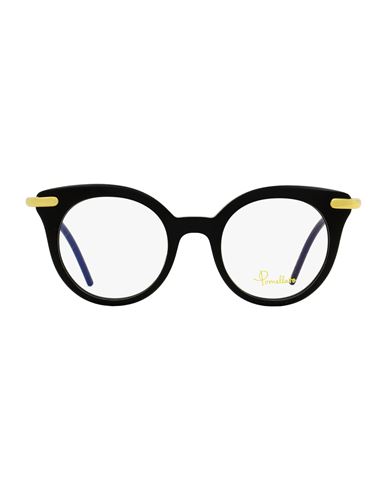 Shop Pomellato Oval Pm0041o Eyeglasses Woman Eyeglass Frame Black Size 46 Acetate, Metal