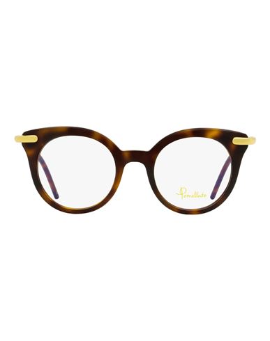 Shop Pomellato Oval Pm0041o Eyeglasses Woman Eyeglass Frame Brown Size 46 Acetate, Metal