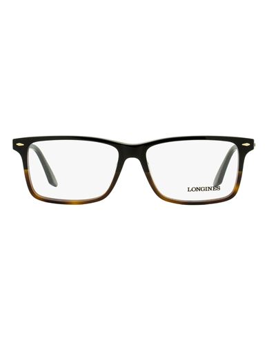 Longines Rectangular Lg5032 Eyeglasses Man Eyeglass Frame Black Size 57 Acetate