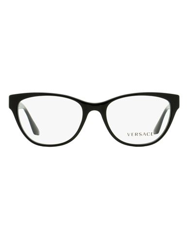 Versace Greca Ve3292 Eyeglasses Woman Eyeglass Frame Black Size 54 Plastic, Metal