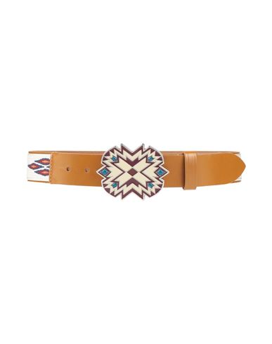 Isabel Marant Woman Belt Camel Size 30 Cow Leather In Sand
