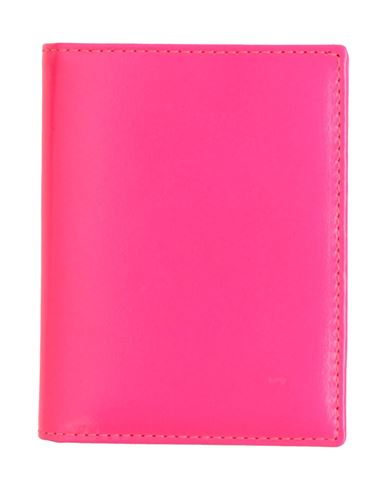 Comme Des Garçons Woman Wallet Fuchsia Size - Leather In Pink