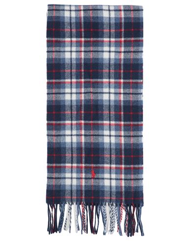 Polo Ralph Lauren Man Scarf Blue Size - Recycled Wool, Wool