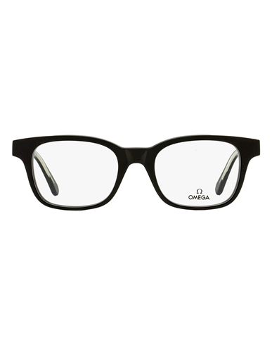 Omega Rectangular Om5004h Eyeglasses Man Eyeglass Frame Black Size 52 Acetate