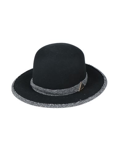 Emporio Armani Woman Hat Black Size 7 ⅛ Wool, Polyamide