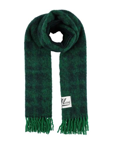 Shop Marni Man Scarf Green Size - Mohair Wool, Alpaca Wool, Virgin Wool, Polyamide