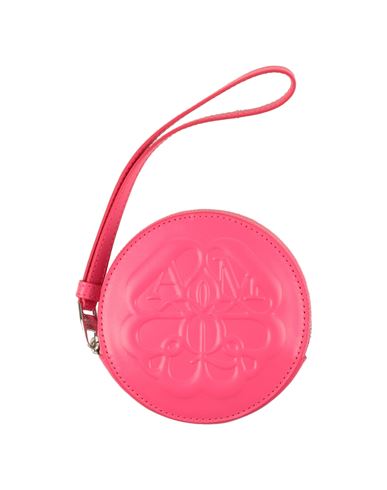 Alexander Mcqueen Woman Coin Purse Fuchsia Size - Soft Leather In Pink