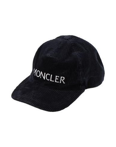 Moncler Woman Hat Navy Blue Size Onesize Cotton, Polyester In Black