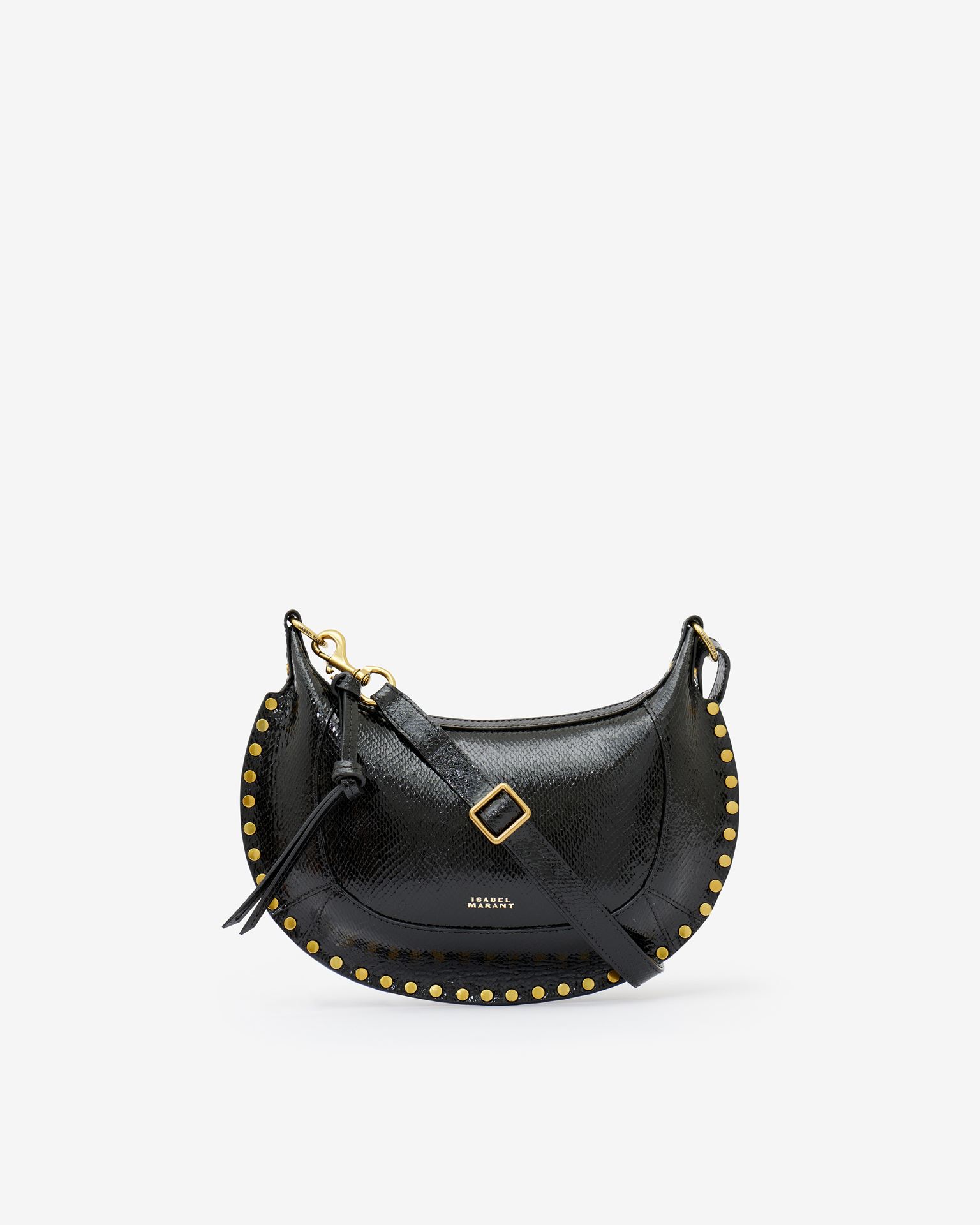 Isabel Marant, Oskan Moon Leather Shoulder Bag - Women - Black