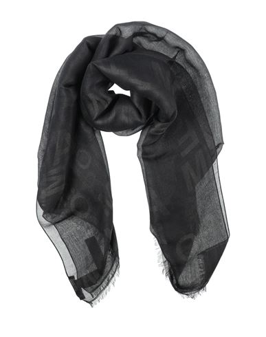 Emporio Armani Woman Scarf Black Size - Viscose, Modal, Polyester
