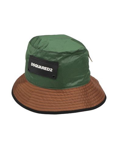 Dsquared2 Man Hat Dark Green Size M Nylon, Polyacrylic