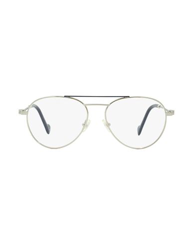 Shop Moncler Ml5023 Eyeglasses Woman Eyeglass Frame Silver Size 54 Metal, Acetate