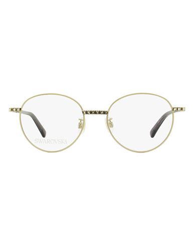Swarovski Oval Sk5424-h Eyeglasses Woman Eyeglass Frame Grey Size 51 Metal, Acetate