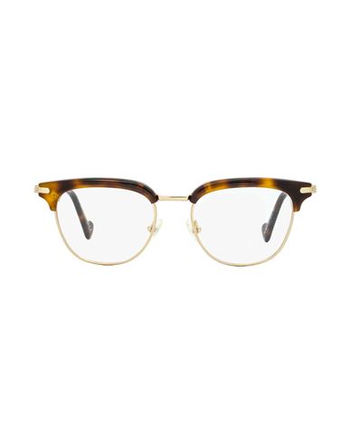 Shop Moncler Ml5021 Eyeglasses Eyeglass Frame Brown Size 49 Acetate, Metal