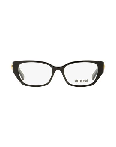Shop Roberto Cavalli Rectangular Rc5101 Eyeglasses Woman Eyeglass Frame Black Size 52 Ace