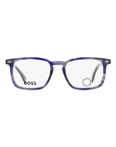 Hugo Boss Boss  Rectangular B1368 Eyeglasses Man Eyeglass Frame Blue Size 53 Acetate