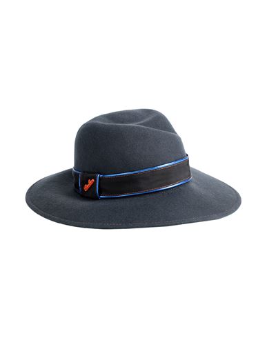 Borsalino Woman Hat Lead Size L Wool In Grey