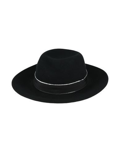 Borsalino Woman Hat Black Size L Wool In Black