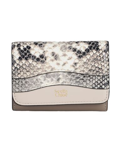 See By Chloé Woman Wallet Ivory Size - Bovine Leather, Goat Skin In White