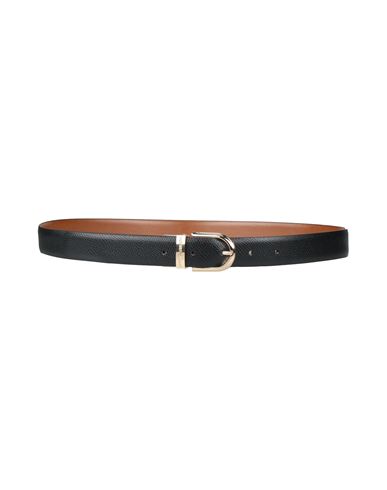 Emporio Armani Woman Belt Black Size 34 Polyester, Polyurethane