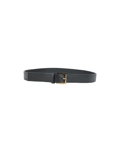 Buscemi Man Belt Black Size 45.5 Soft Leather