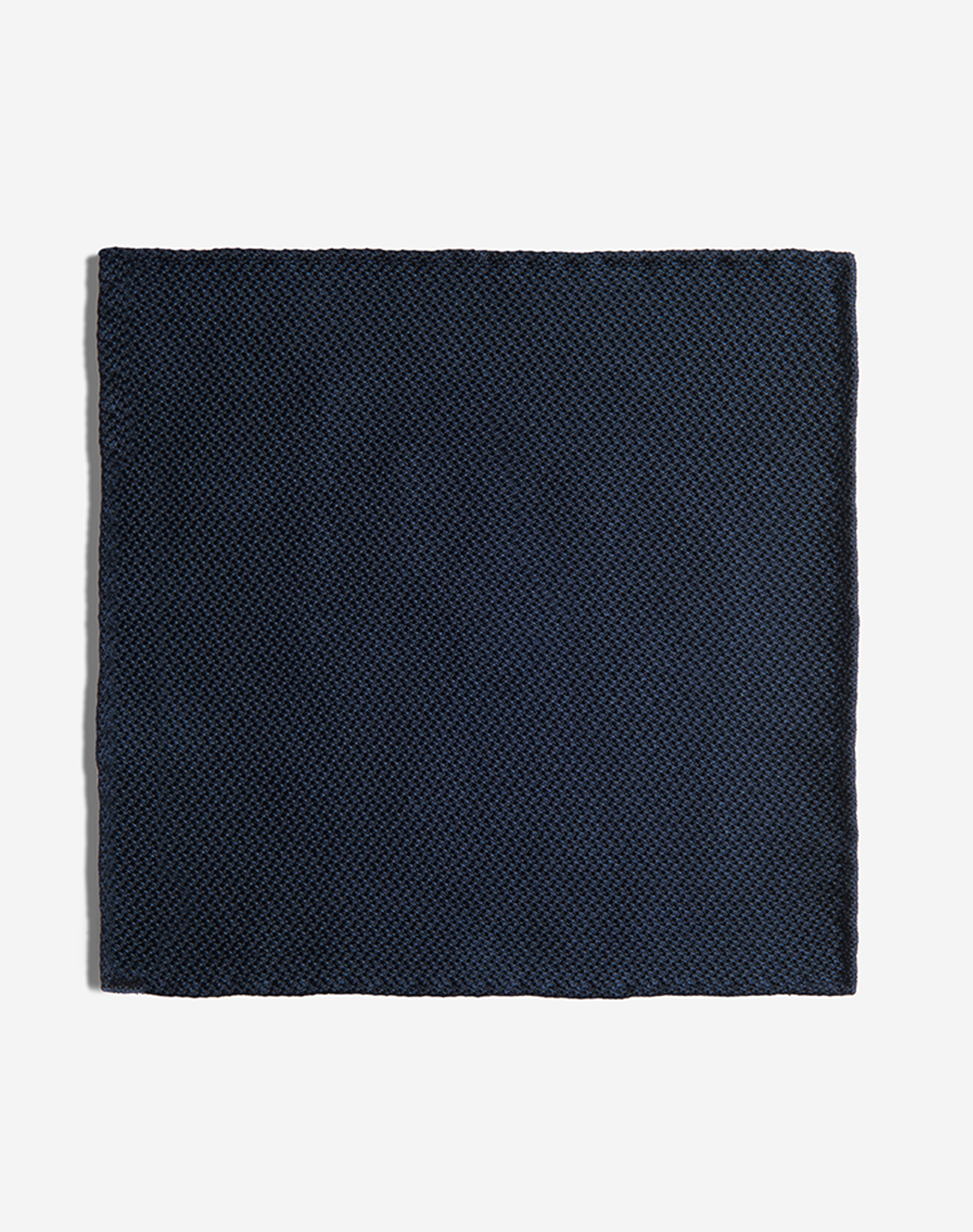 Dunhill Silk Micro Texture Woven Pocket Square In Black