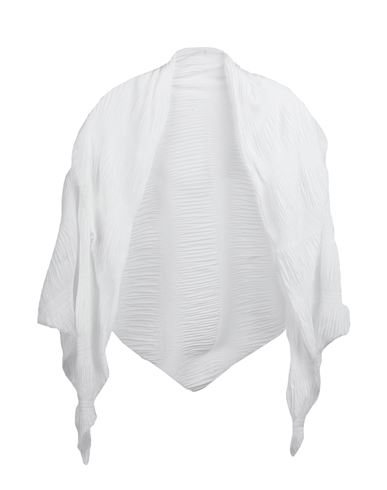 Emporio Armani Woman Scarf White Size - Polyester, Viscose