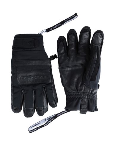 Quiksilver Qs Guanto Snow Squad Glove Man Gloves Black Size S Goat Skin, Polyester