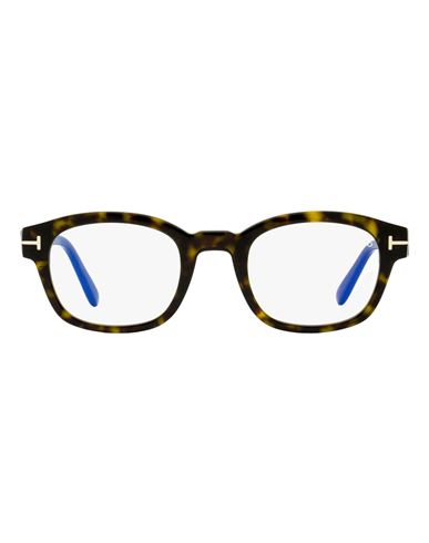 Tom Ford Blue Block Tf5808b Eyeglasses Man Eyeglass Frame Brown Size 49 Acetate