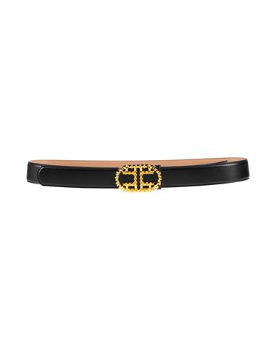 Elisabetta Franchi Woman Belt Black Size 8 Synthetic Fibers