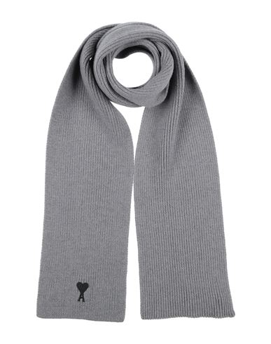 Shop Ami Alexandre Mattiussi Woman Scarf Grey Size - Virgin Wool
