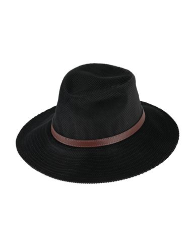 Borsalino Woman Hat Black Size 6 ⅞ Cotton, Cashmere