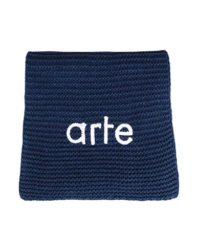 Arte Antwerp Aaron Knit Scarf Man Scarf Navy Blue Size - Wool, Polyamide, Tencel, Cashmere