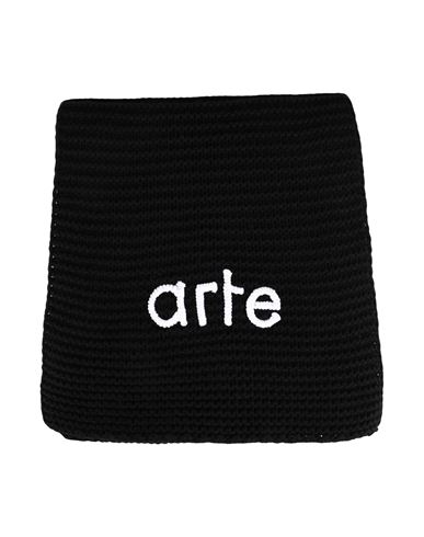 Arte Antwerp Aaron Knit Scarf Man Scarf Black Size - Wool, Polyamide, Tencel, Cashmere