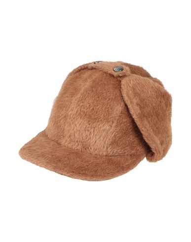 Borsalino Man Hat Camel Size 7 ⅜ Alpaca Wool, Virgin Wool In Beige