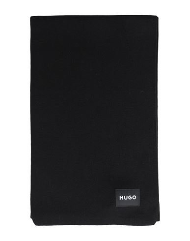 Hugo Man Scarf Black Size - Polyacrylic, Recycled Cotton, Polyester