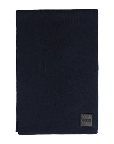 Hugo Boss Boss Man Scarf Midnight Blue Size - Polyacrylic, Virgin Wool