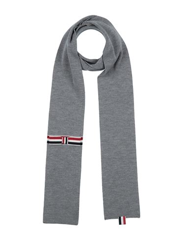 Thom Browne Woman Scarf Grey Size - Virgin Wool In Gray