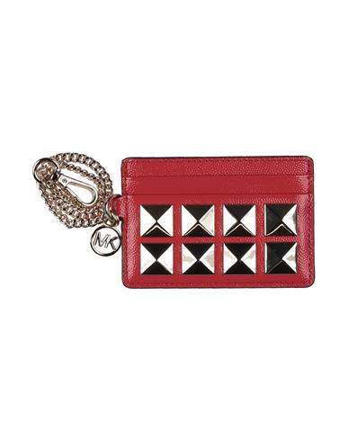 Michael Michael Kors Woman Document Holder Coral Size - Soft Leather In Red