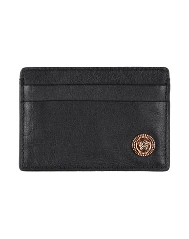 Versace Man Document Holder Black Size - Soft Leather