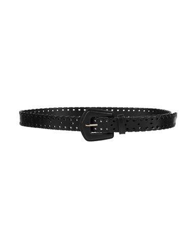 Suncoo Woman Belt Black Size 32 Soft Leather