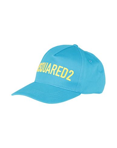Dsquared2 Man Hat Azure Size Onesize Cotton In Blue