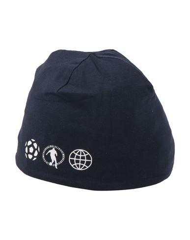 Bikkembergs Newborn Boy Hat Midnight Blue Size 3 Cotton, Elastane In Blue