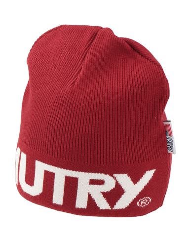 Shop Autry Man Hat Brick Red Size Onesize Viscose, Polyester, Nylon