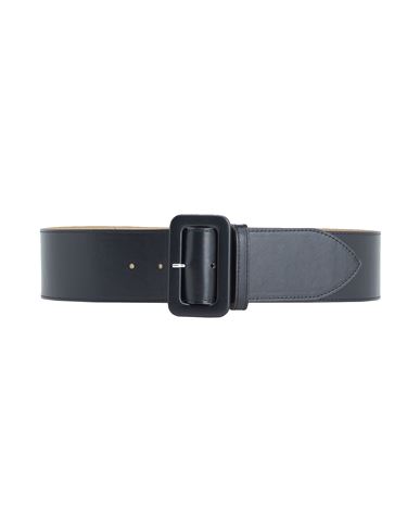 8 By Yoox Leather High Waist Belt Woman Belt Black Size L Calfskin