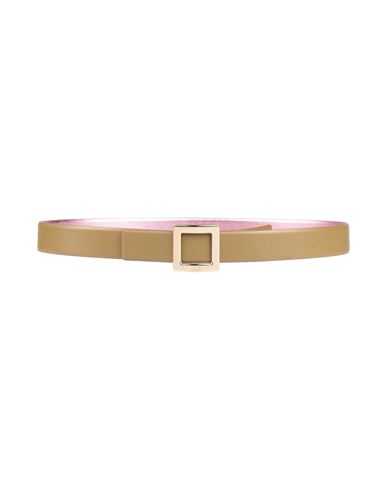 Roger Vivier Woman Belt Military Green Size 36 Soft Leather